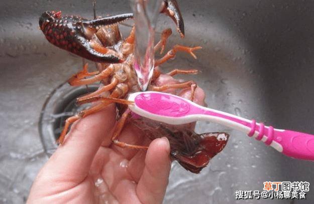 清洗小龙虾别只懂得用牙刷，在里面加两勺面粉用力揉，洗得更干净
