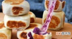 紫薯馅的拉丝仙豆糕，酥皮嫩馅，松软爽口
