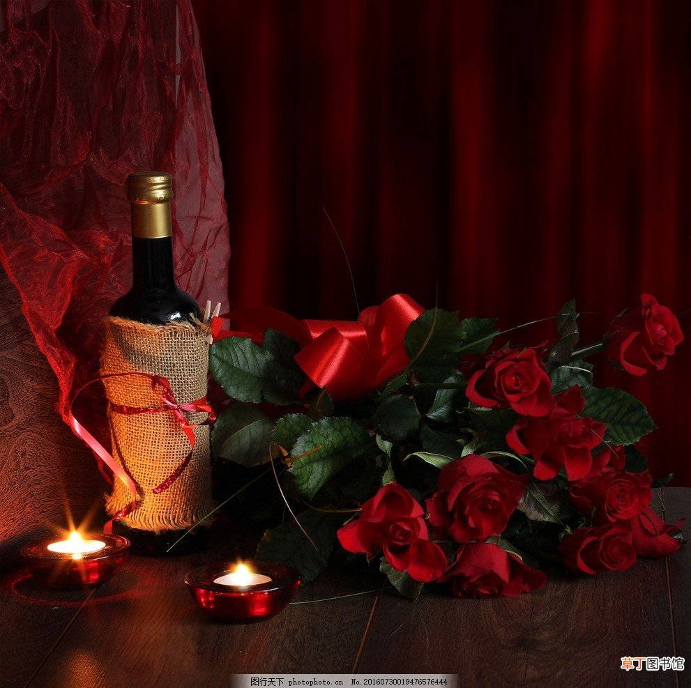 【图片】红酒玫瑰花高清图片