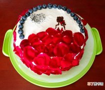 【图片】创意玫瑰花蛋糕图片