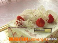 【草莓】草莓蛋糕的原料和做法