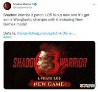 《影子武士3》1.05版本更新最大变化为游戏添加+模式