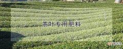 【茶叶】茶叶专用肥料