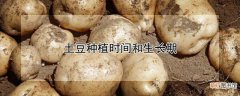 【种植】土豆种植时间和生长期