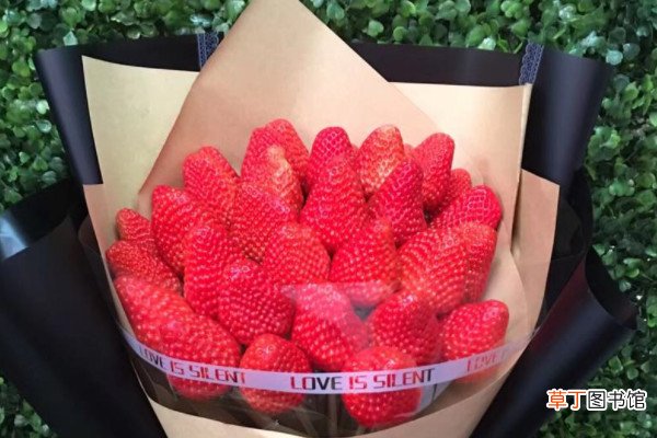 【花】33颗草莓花束的寓意